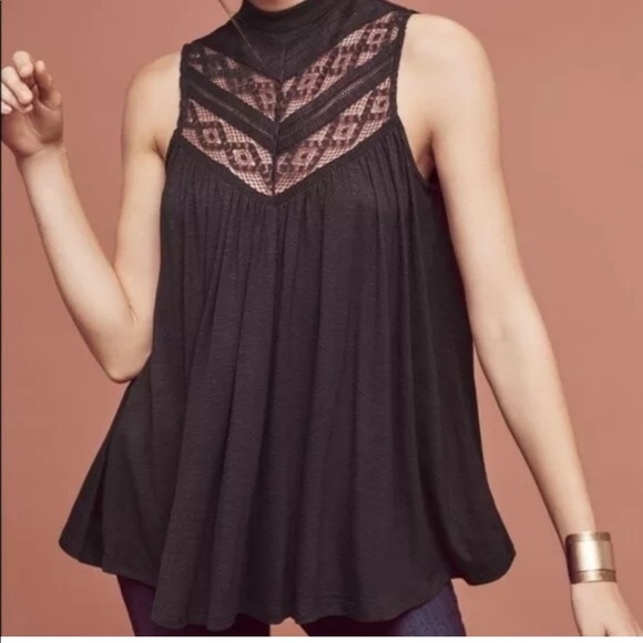 Anthropologie Deletta Brenta Burgundy Top XSP - Picture 1 of 7